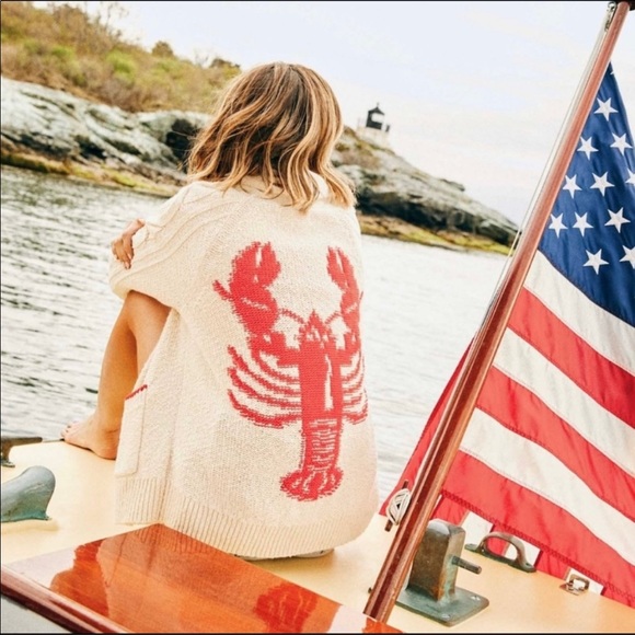 Maeve | Sweaters | Lobster Cardigan Worn Once | Poshmark